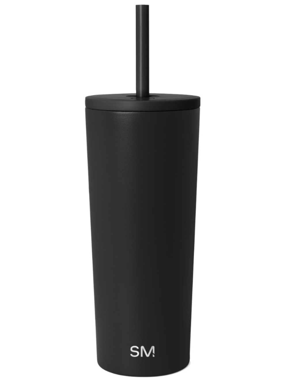 Simple Modern Classic Tumbler with Straw Lid Midnight Black 24oz